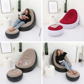 Inflatable Sofa With Foot Pad