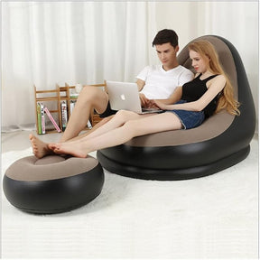 Inflatable Sofa With Foot Pad