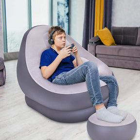 Inflatable Sofa With Foot Pad