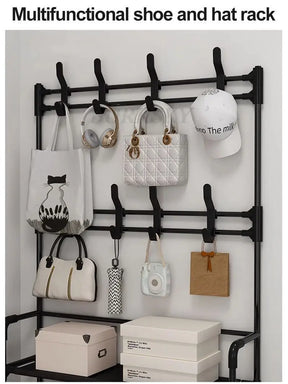 Multi-Layer Shoe Rack Coat Rack Storage & DIY Clothes Hanger