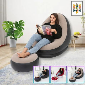 Inflatable Sofa With Foot Pad