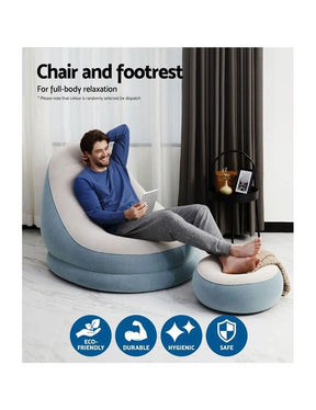 Inflatable Sofa With Foot Pad