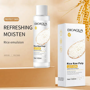 6pcs/set BIOAQUA Rice Raw Pulp Skin Care Sets Face Cream